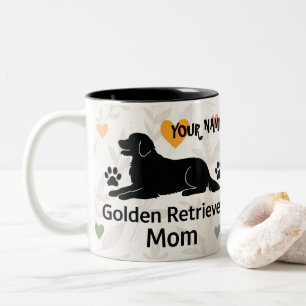 2 Couleurs Tasse personnalisée pour maman de Golden Retriever