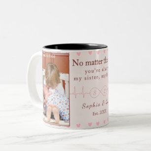 2 Couleurs Tasse personnalisée pour sœurs – Cadeau personnali