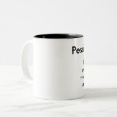 2 Couleurs Tasse pessimiste (Devant gauche)