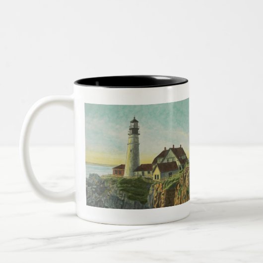 2 Couleurs Tasse Phare de Portland Head (Gauche)