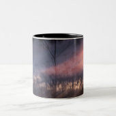 2 Couleurs tasse photo abstraite (Centre)