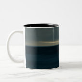 2 Couleurs tasse photo abstraite bleu (Gauche)