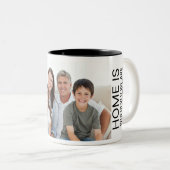 2 Couleurs Tasse Photo Moderne (Devant droit)