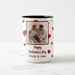 2 Couleurs Tasse photo personnalisée Joyeuse Saint-Valentin