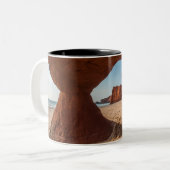 2 Couleurs Tasse photo plage et cap (Devant gauche)