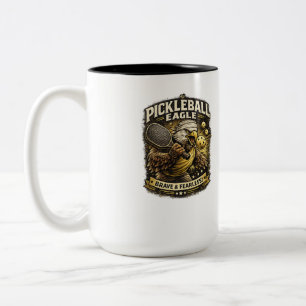 2 Couleurs Tasse Pickleball Eagle Vintage – Pi Brave & Intrép