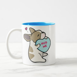 2 Couleurs Tasse pie de Bouledogue-Faon du 2015-French de