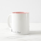 2 Couleurs Tasse | Pierre de Kitty d'aquarelle (Devant gauche)