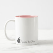 2 Couleurs Tasse | Pierre de Kitty d'aquarelle (Gauche)