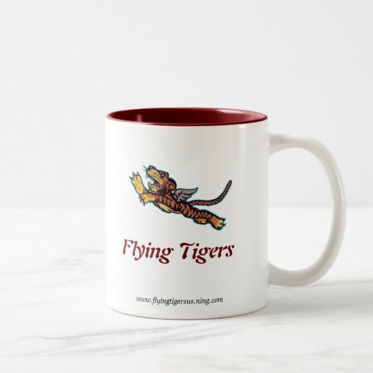 2 Couleurs Tasse pilote de Flying Tigers - gauchère (Droit)