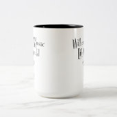 2 Couleurs Tasse plate de B grande (Centre)