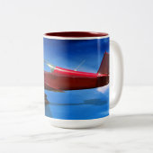 2 Couleurs Tasse plate de cascade (Devant droit)