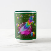 2 Couleurs Tasse Plume Chuchotement (Centre)