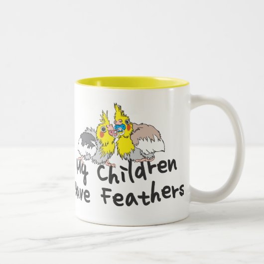 2 Couleurs Tasse plumeuse d'enfants (Droit)
