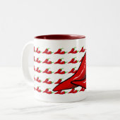 2 Couleurs Tasse - poivrons de piment (Devant gauche)