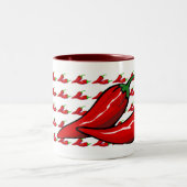 2 Couleurs Tasse - poivrons de piment (Centre)