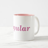 2 Couleurs Tasse populaire (Devant droit)