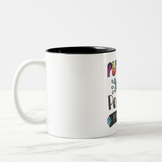 2 Couleurs Tasse positive de pantalon (Gauche)