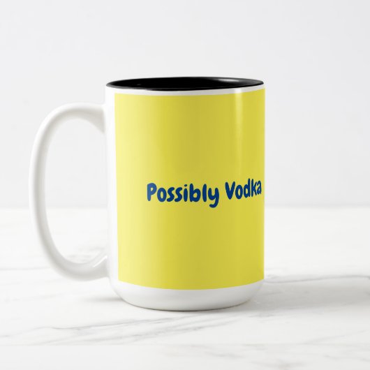 2 Couleurs Tasse Possiblement Vodka (Gauche)