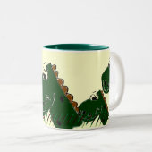 2 Couleurs Tasse potable de Derby Dinasour (Devant droit)