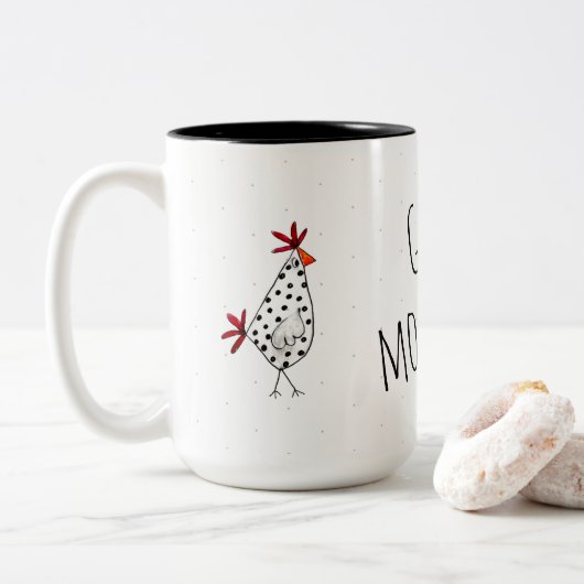 2 Couleurs Tasse poules good morning (Avec donut)