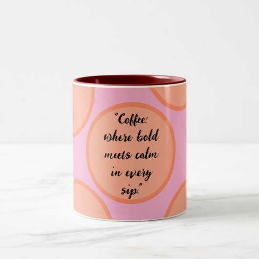 2 Couleurs Tasse pour amateurs de café (Centre)
