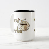 2 Couleurs Tasse pour amateurs de café Java Junkie (Devant gauche)