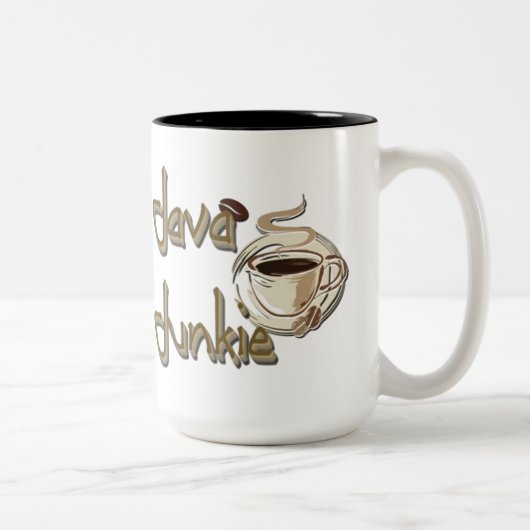 2 Couleurs Tasse pour amateurs de café Java Junkie (Droit)