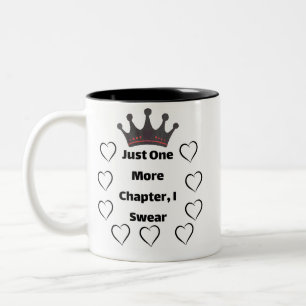 2 Couleurs Tasse pour amoureux de livres Just One More Chapte