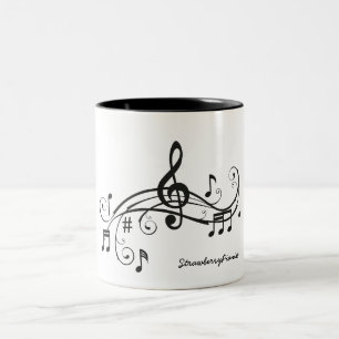2 Couleurs Tasse pour des pianistes
