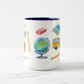 2 Couleurs Tasse pour Enseignant - Cadeau d'Appreciation pour (Centre)
