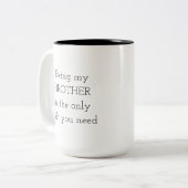 2 Couleurs Tasse pour frères et sœurs (Devant gauche)
