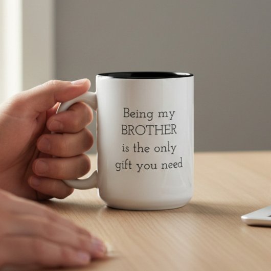 2 Couleurs Tasse pour frères et sœurs