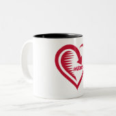 2 Couleurs tasse pour la maman (Devant gauche)