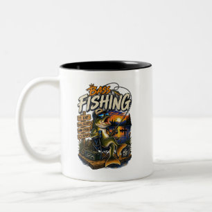 2 Couleurs Tasse pour pêcheur de basses vintage