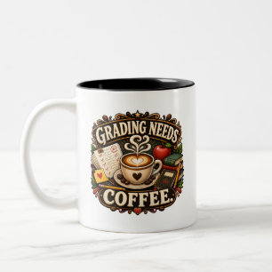 2 Couleurs Tasse pour professeur de café pour la correction