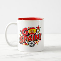 Tasse pour supporter de football GO ESPAGNE | Drap