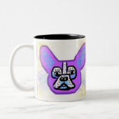 2 Couleurs Tasse pourpre de bouledogue français (Gauche)