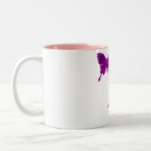 2 Couleurs Tasse pourpre de conception de papillon (Gauche)