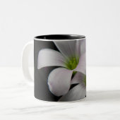 2 Couleurs Tasse pourpre de fleurs (Devant gauche)