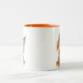 2 Couleurs Tasse Prankish de Lynx de bande dessinée mignonne (Centre)