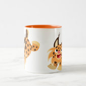 2 Couleurs Tasse Prankish mignonne de chat sauvage de bande (Centre)