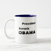 2 Couleurs Tasse présidentielle de joint d'Obama (Gauche)