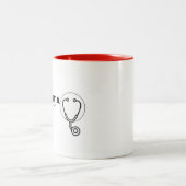 2 Couleurs Tasse "Presque médecin" (Centre)