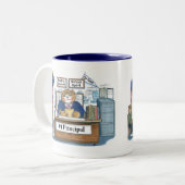 2 Couleurs Tasse principale (Devant gauche)