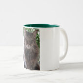 2 Couleurs Tasse principale de chat de ragondin (Devant droit)