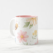 2 Couleurs Tasse printanière précoce (Devant gauche)