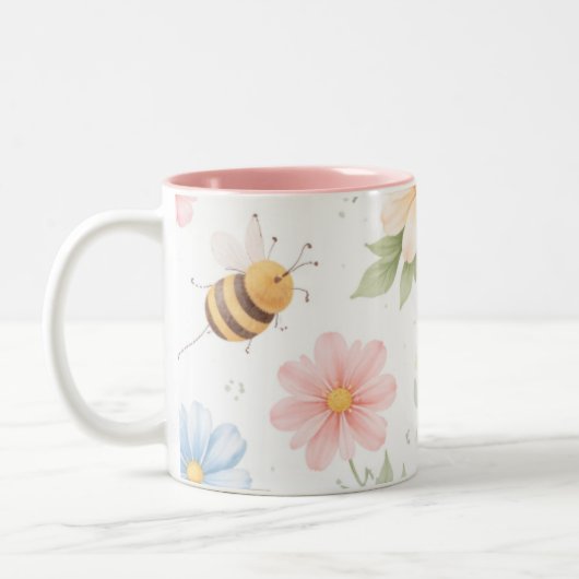 2 Couleurs Tasse printanière précoce (Gauche)