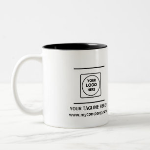 2 Couleurs Tasse promo personnalisée avec logo d'entreprise