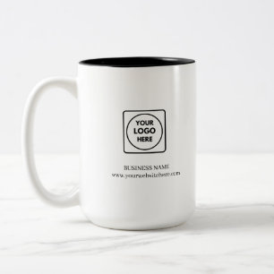 2 Couleurs Tasse promotionnelle à deux tons avec logo d'entre